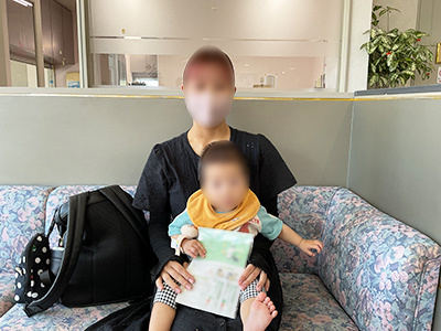 産婦人科において妊産婦に向けた新生児から使えるミルクローションのサンプリング事例2