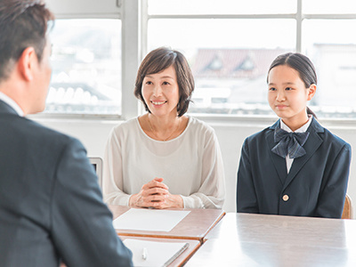 中学校での保護者会・三者面談時サンプリング
