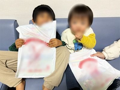 小児科・産婦人科での学資保険サービス(共済)告知サンプリング事例2