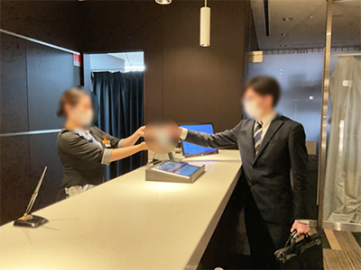 ビジネスホテル・タクシーでのブラックコーヒーサンプリング事例4