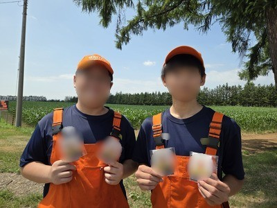 園芸学科・農業学科・酪農学科生徒への絆創膏サンプリング事例1